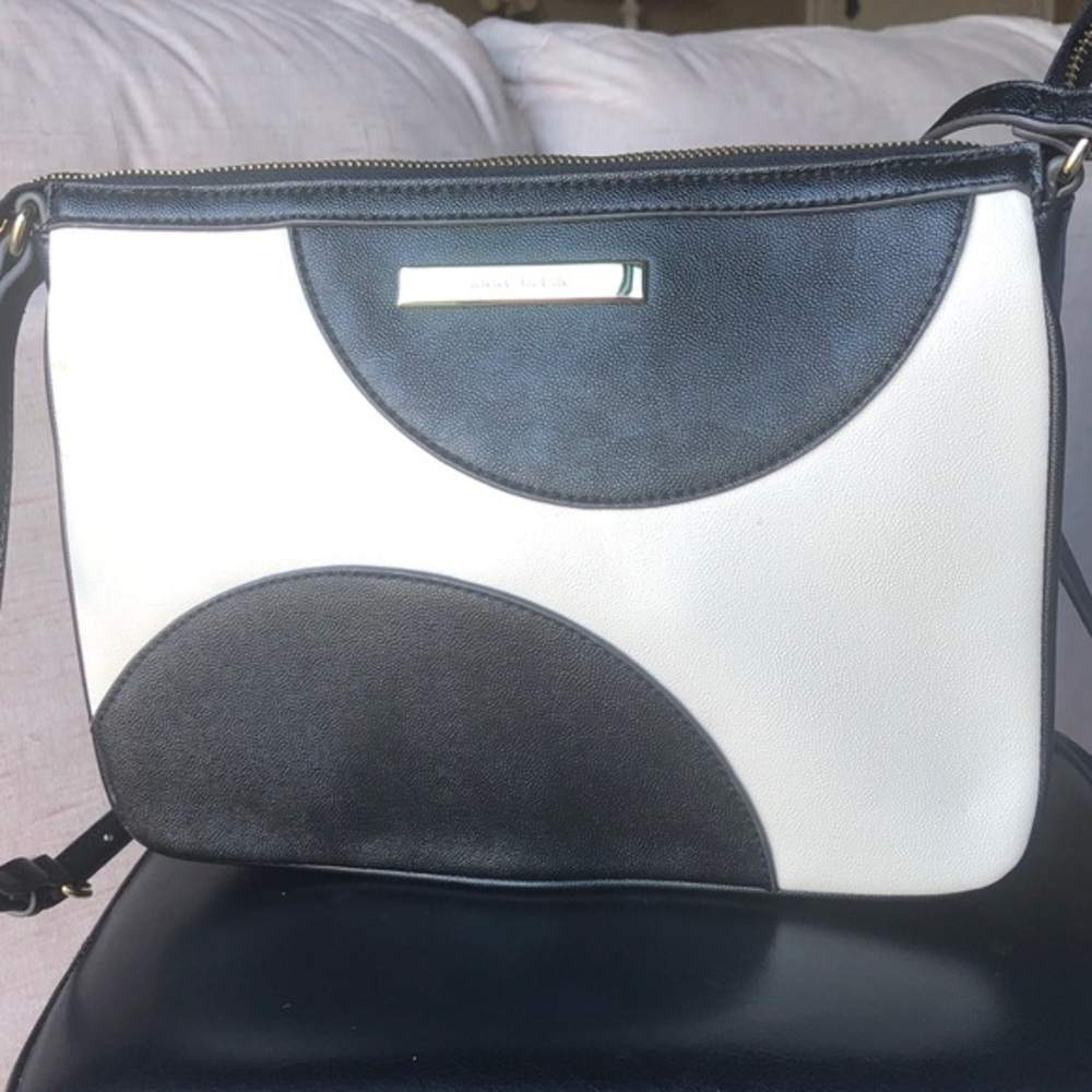 Chic Black and White Crossbody Bag